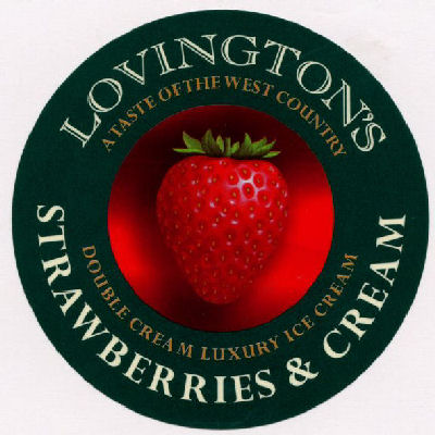 Lovington's icecream label