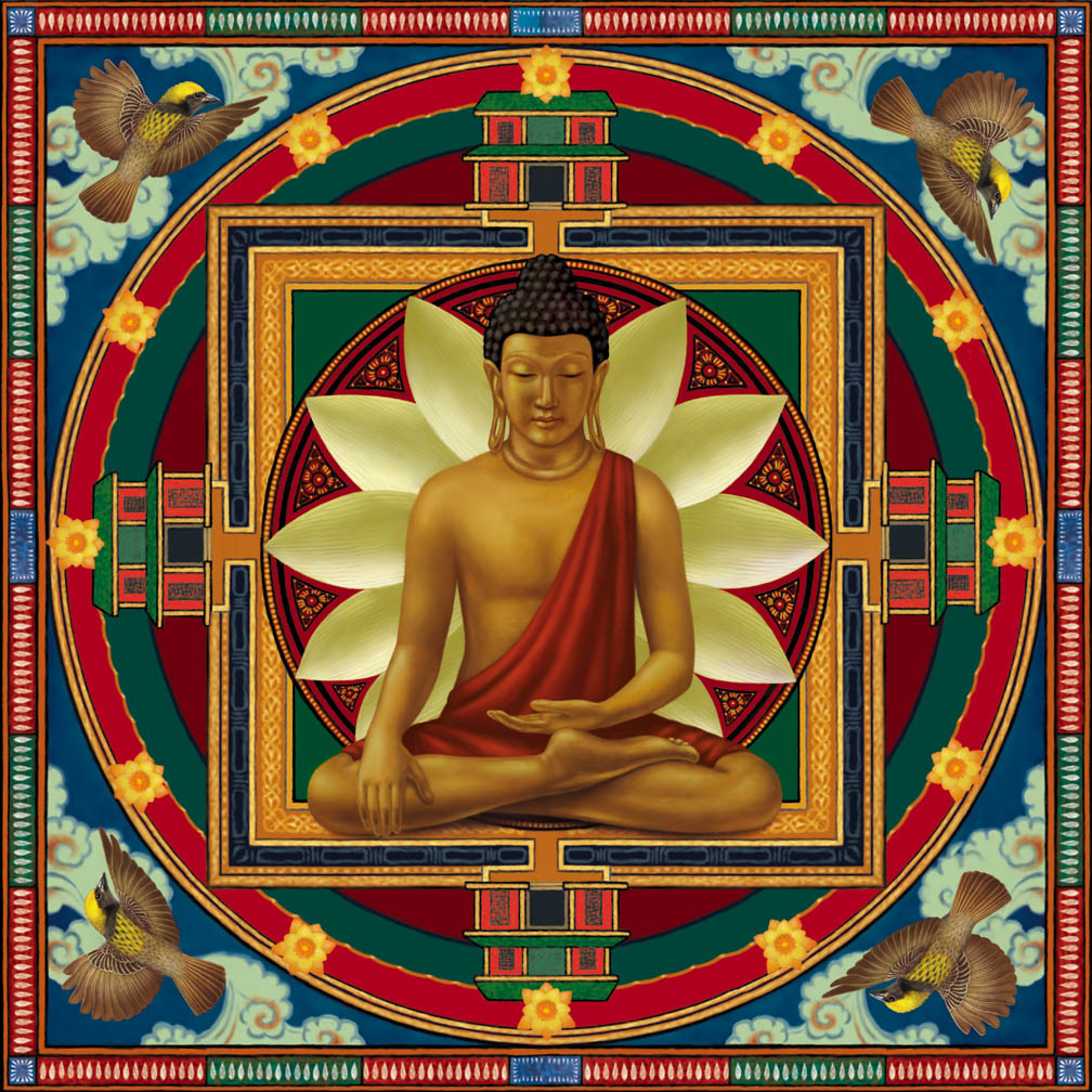Buddha Mandala for meditation book