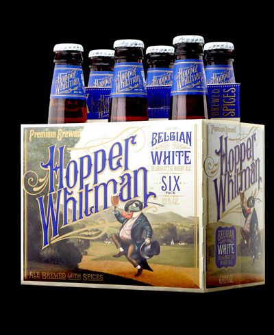 First Hopper Whitman Belgian-style beer label