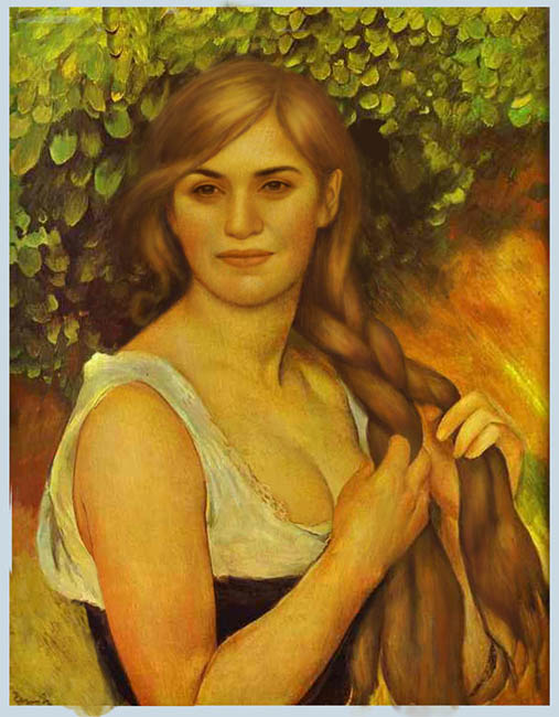 Kate Winslet as she might have been painted by Renoir