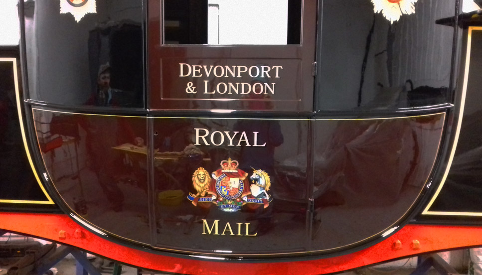 Royal Mail coach being restored