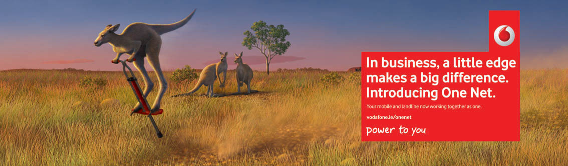 Vodafone poster - kangaroo