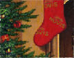 Christmas stocking detail